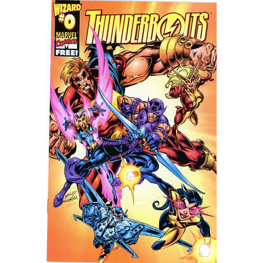 Thunderbolts #0 Wizard Edition 1997 Marvel Comics RAW Bagged & Boarded Key Issue